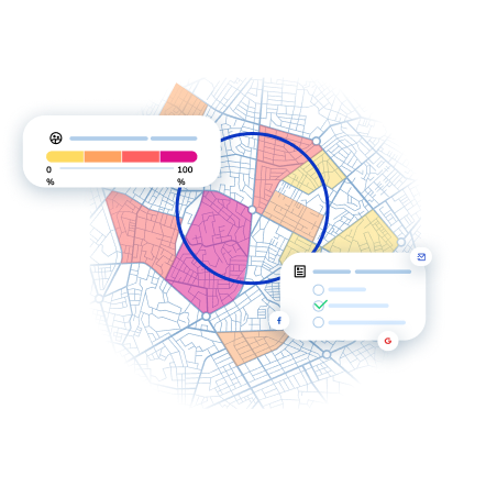 Graphic of a campaign map