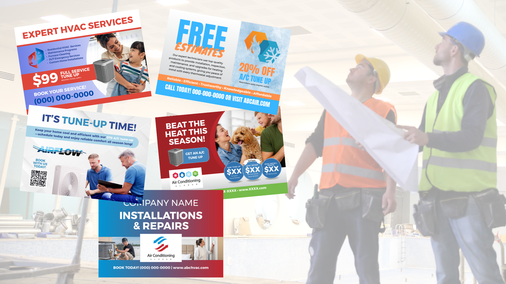 5 Free EDDM Postcard Templates for HVAC Businesses in 2025