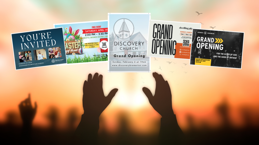5 direct mailers from churches