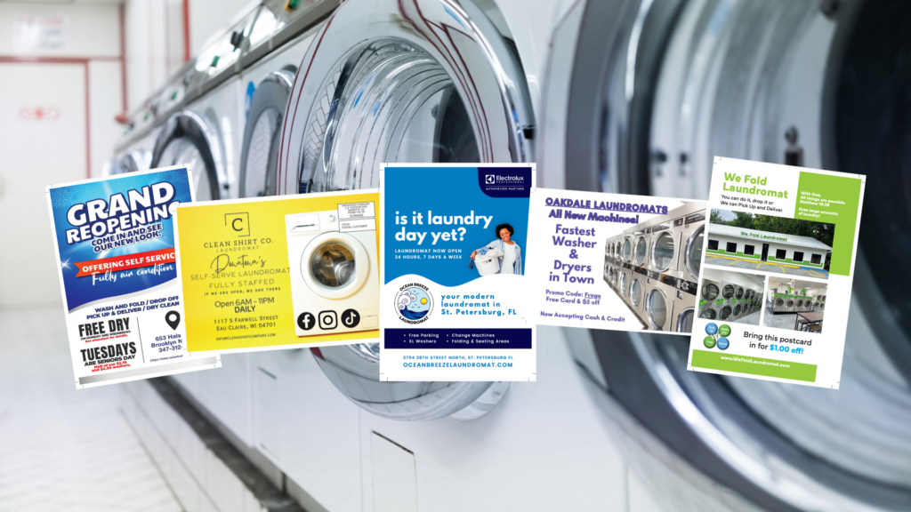 direct mail postcards for laundromats