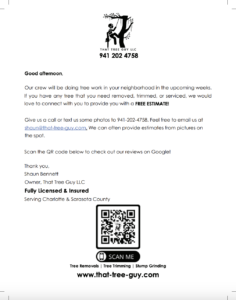 DIRECT MAIL TREE SERVICE