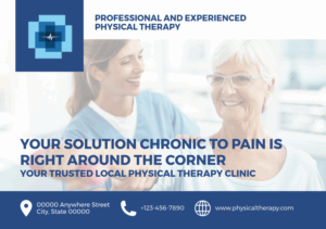 physical therapy front postcard