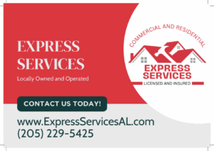 express services postcard front