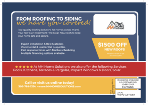 roofing postcard back
