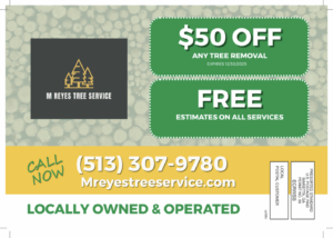 tree service postcard back