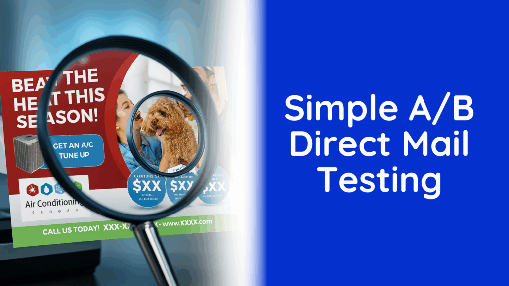 simple a/b direct mail testing