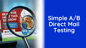 simple a/b direct mail testing