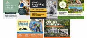 home service postcard templates