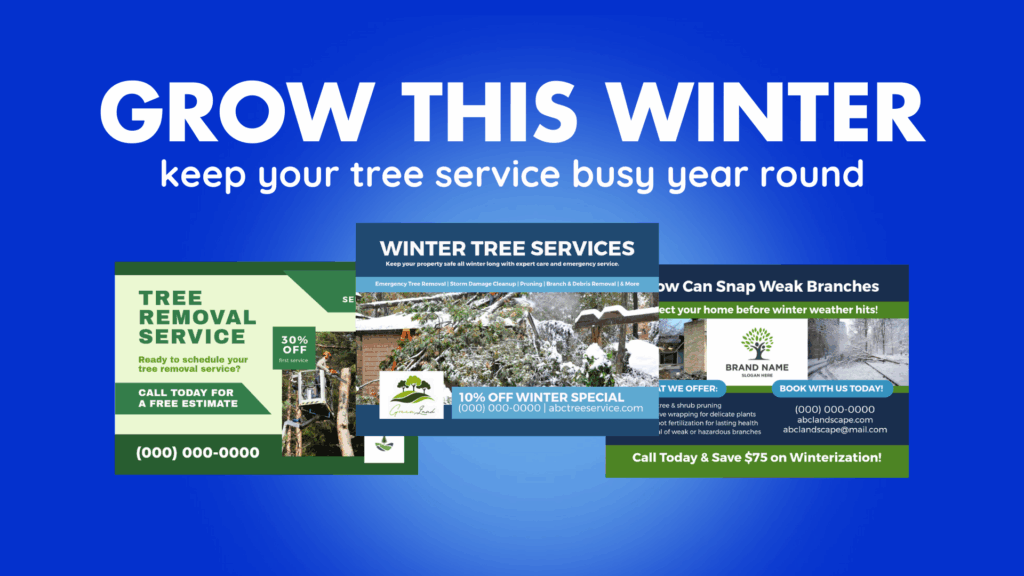 winter direct mail postcard templates