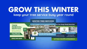 winter direct mail postcard templates